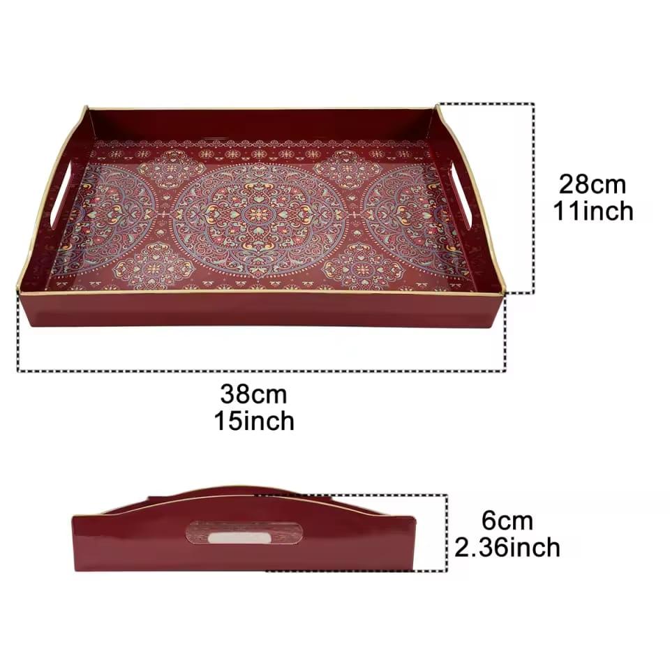 Traditional Pattern Serving Trays