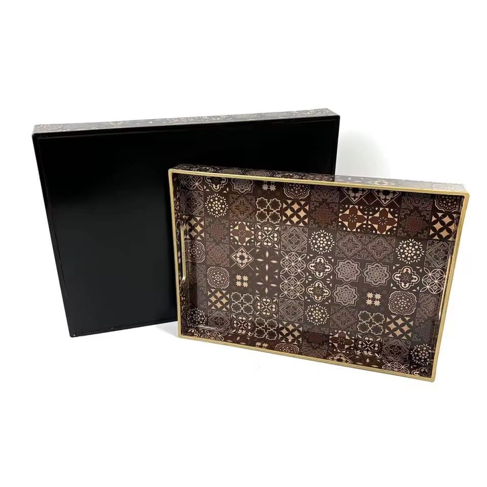 Traditional Pattern Serving Trays