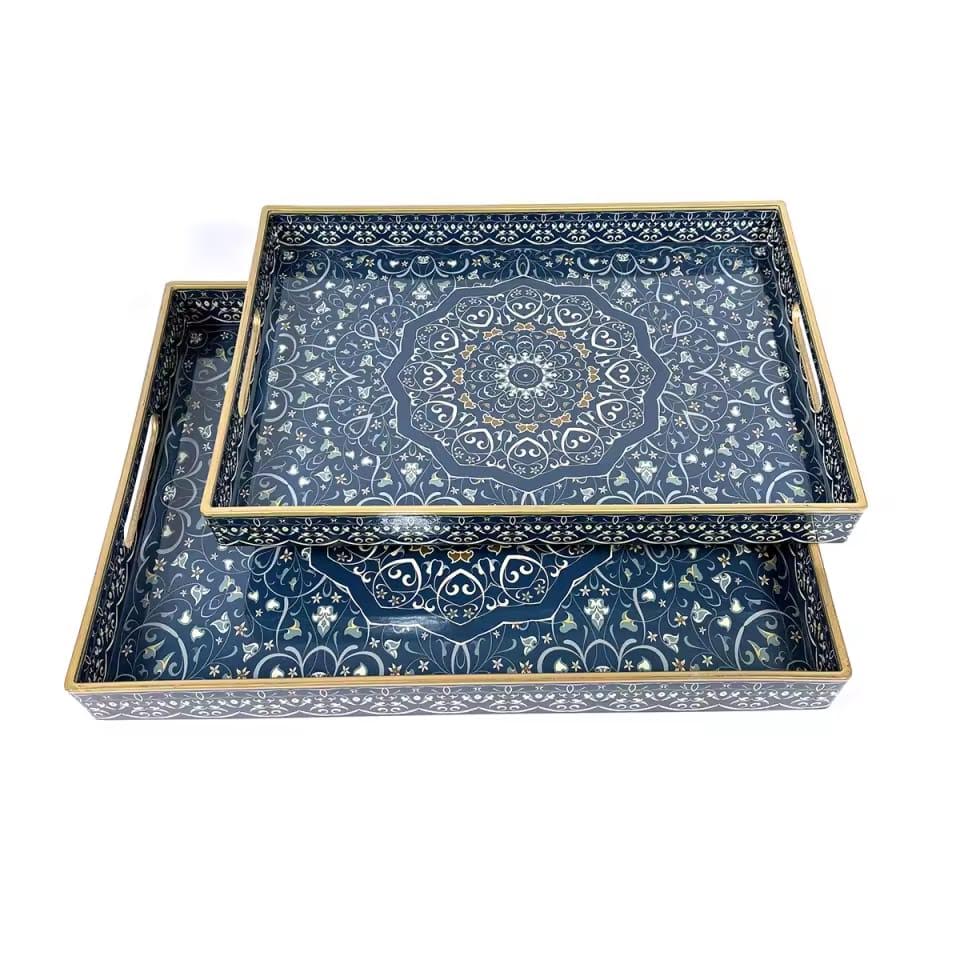 Traditional Pattern Serving Trays