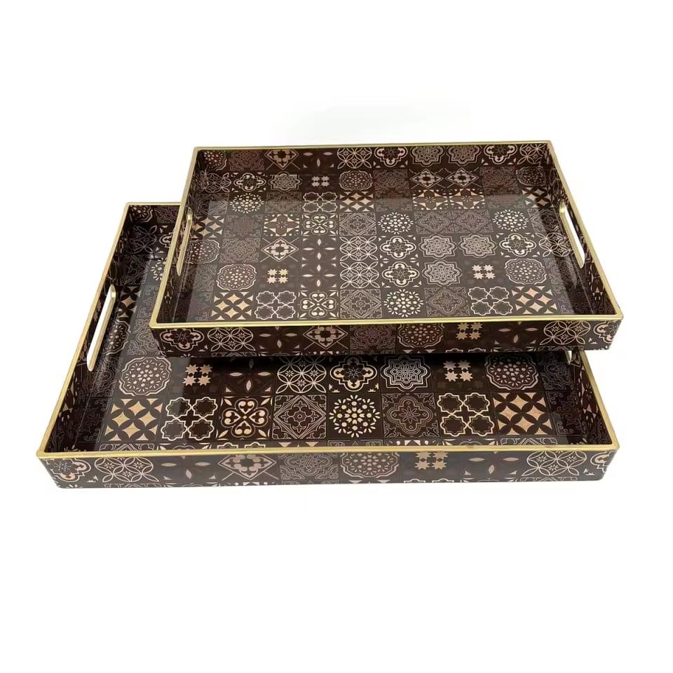 Traditional Pattern Serving Trays