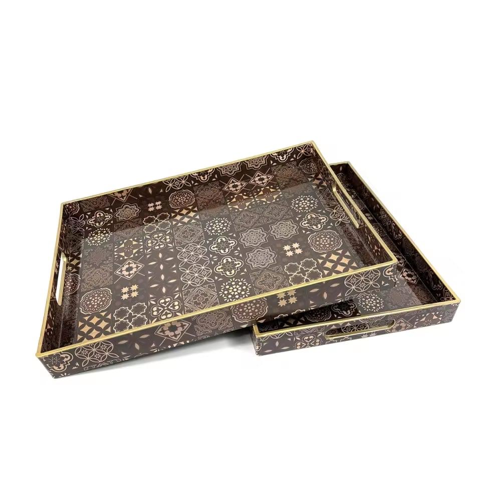 Traditional Pattern Serving Trays