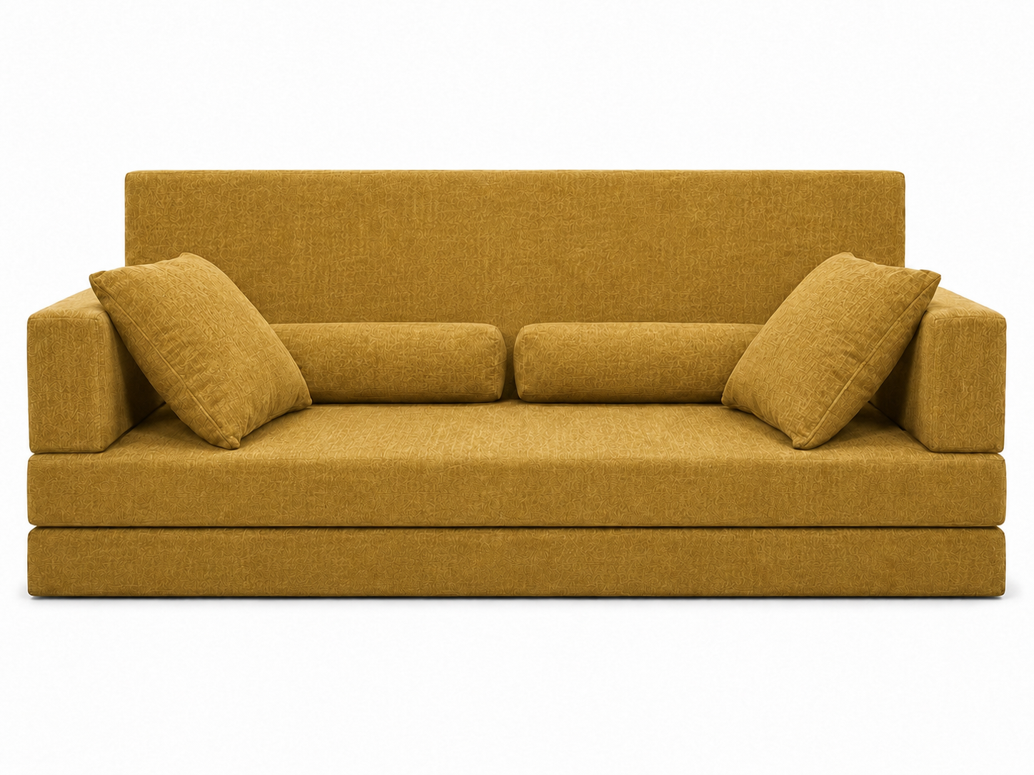 Mustard Gold solid-color Majlis sofa
