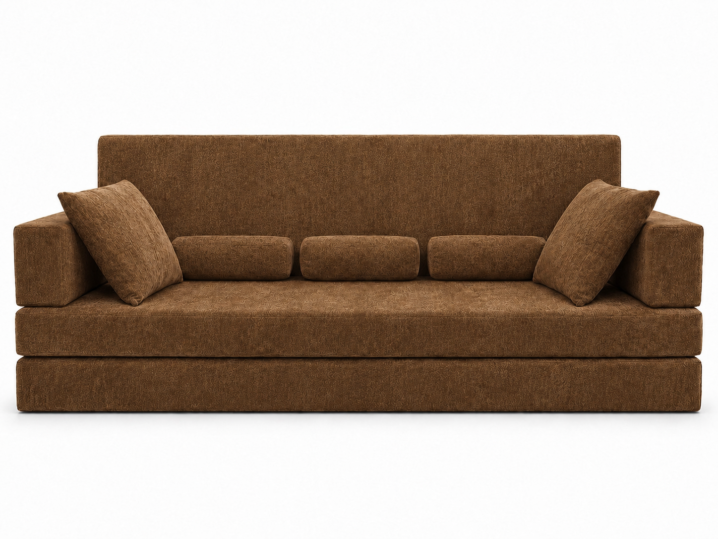 Copper Brown solid-color Majlis sofa